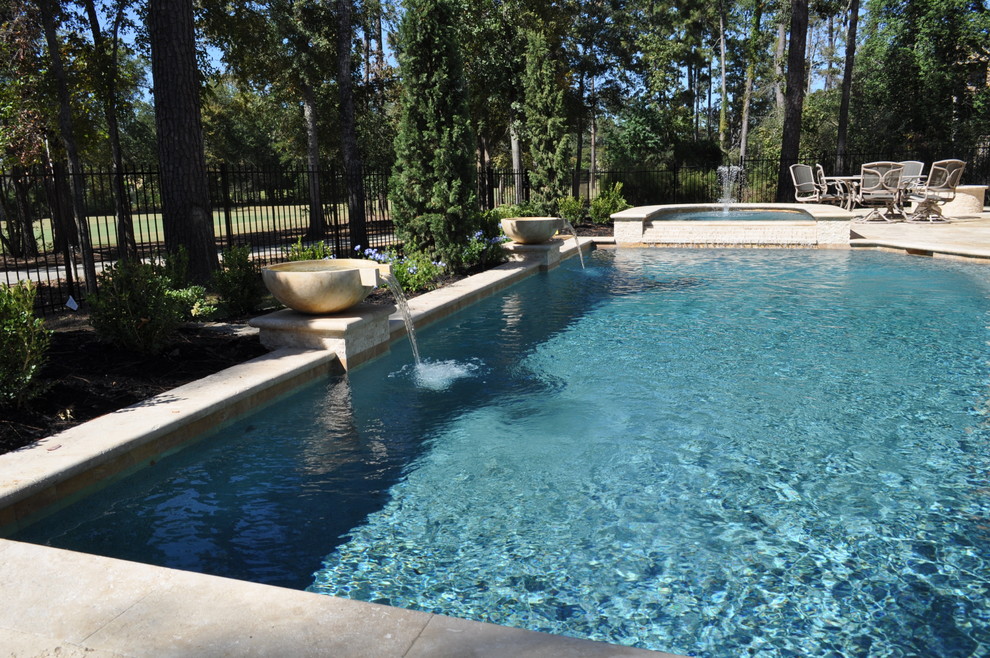 BlackwellBlue Granite Pebble Sheen Pool Houston by Supreme Pools