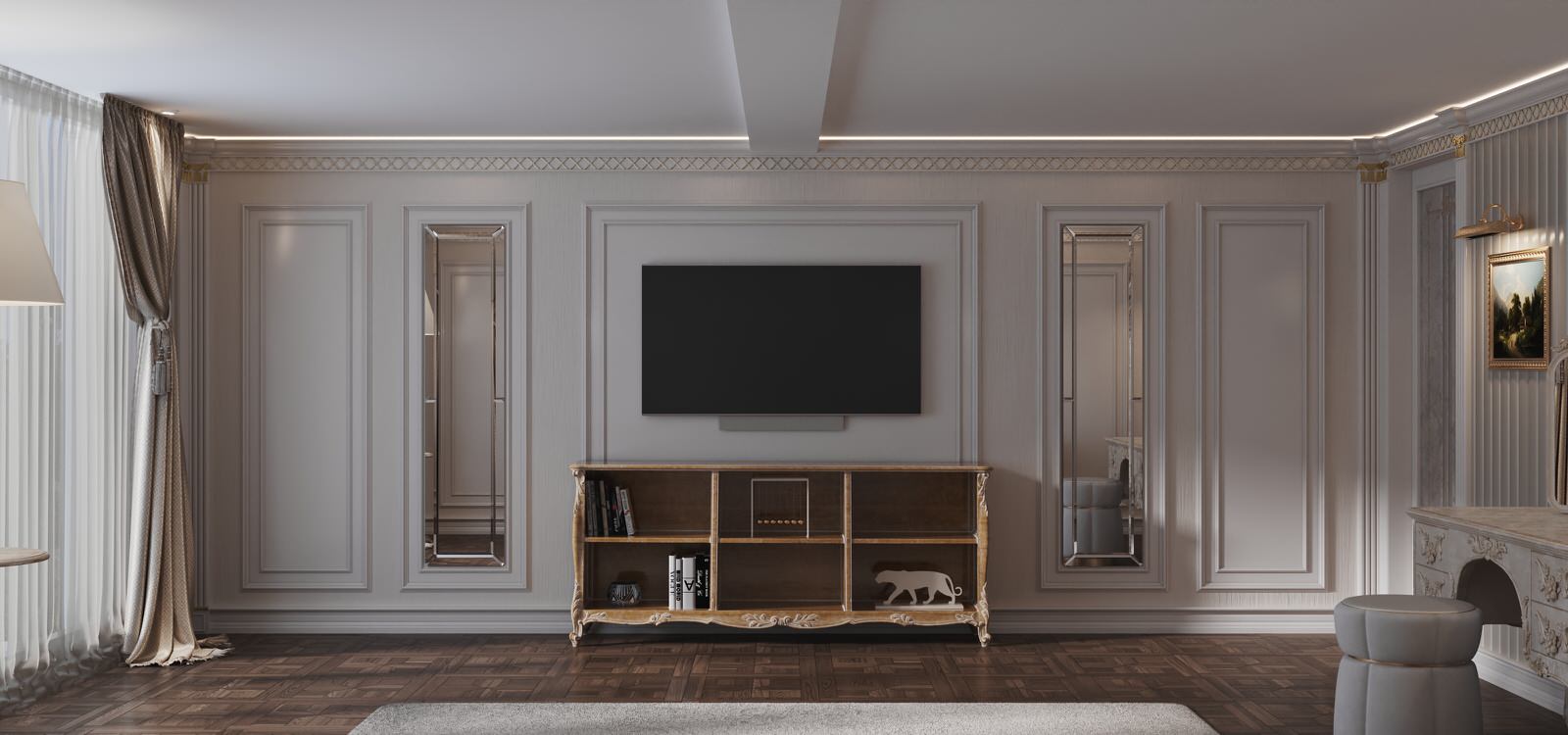 Мастер спальня в проекте виллы