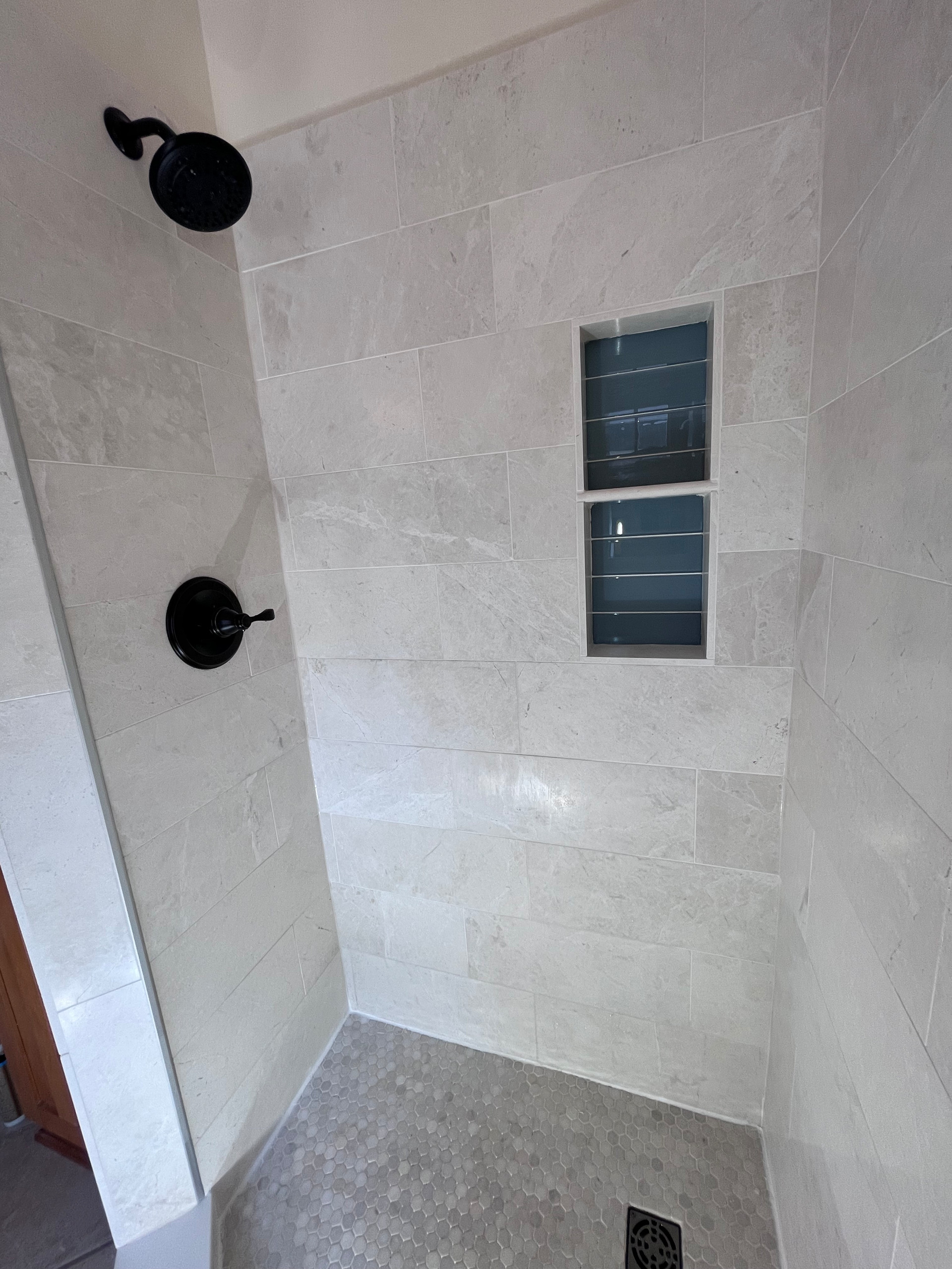 Shower renovation.
