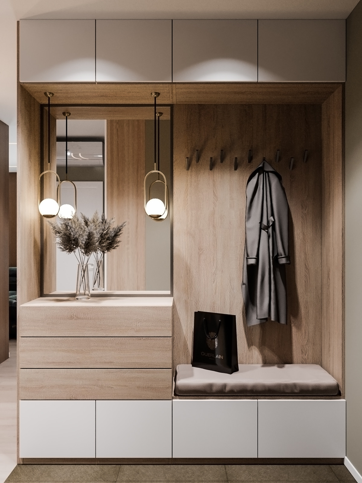 Дизайн проект квартиры в Москве в современном стиле (Варшавское шоссе, 2019)