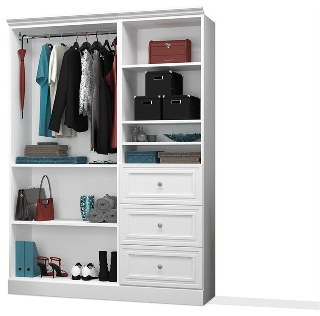 Bestar Versatile By Bestar 61 Storage Kit White Traditional