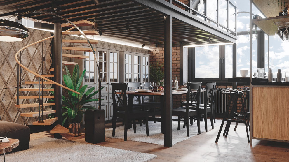 Дизайн-проект квартиры в стиле лофт