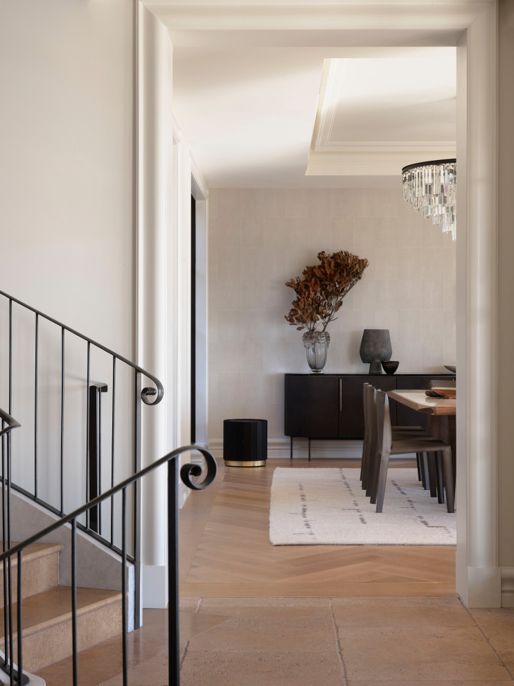 Design ideas for a contemporary dining room in Sydney.