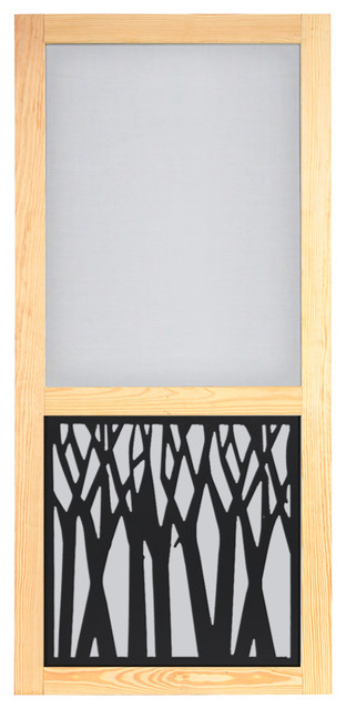 Timber Black Insert Woodcraft Screen Door With Hardware 32