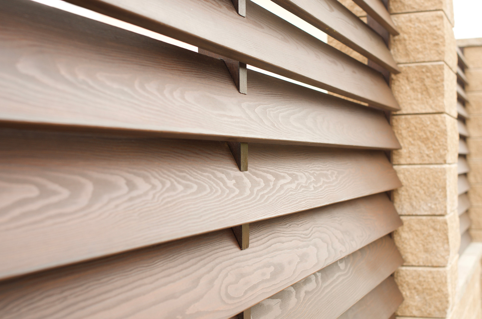 Горизонтальный деревянный забор "Baden-Baden"