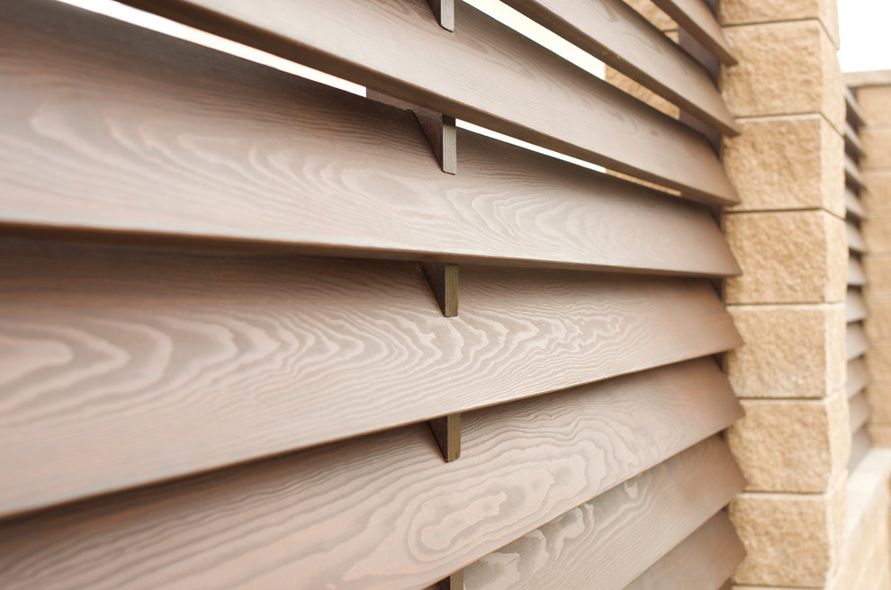 Горизонтальный деревянный забор "Baden-Baden"