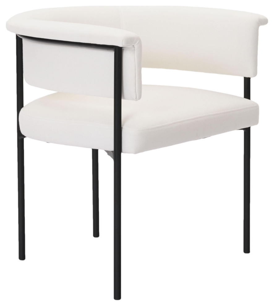 Taylor Performance Linen Dining Chair Midcentury Dining Chairs by TOV Furniture Houzz