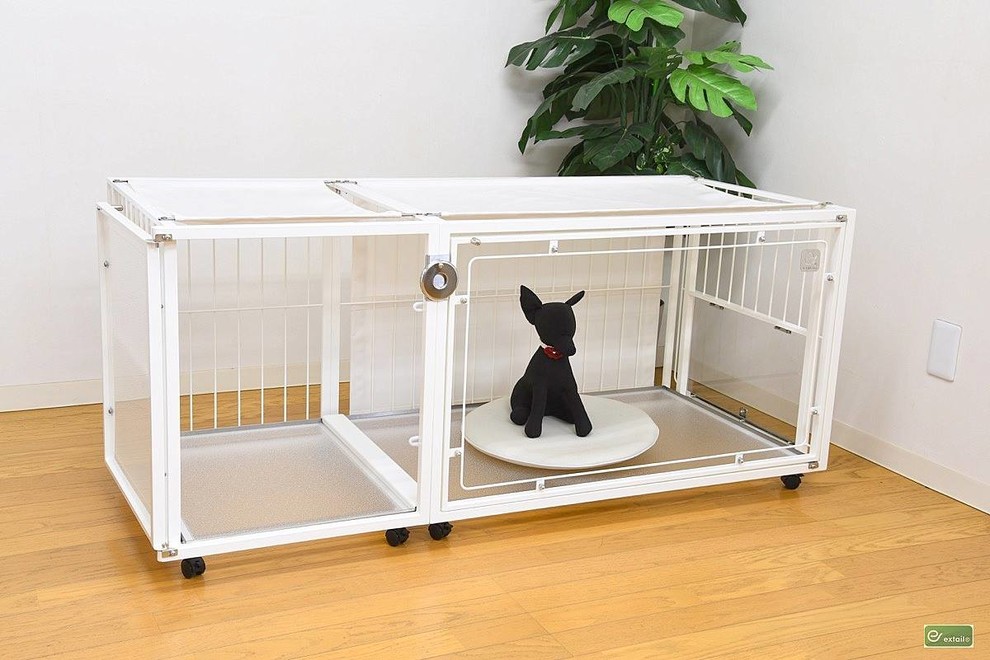 小型犬 中型犬のケージ 6mワイドメッシュ拡張 Wドア 観音開き タイプ Other By Extail エクステイル New Style Pet Cage Shop