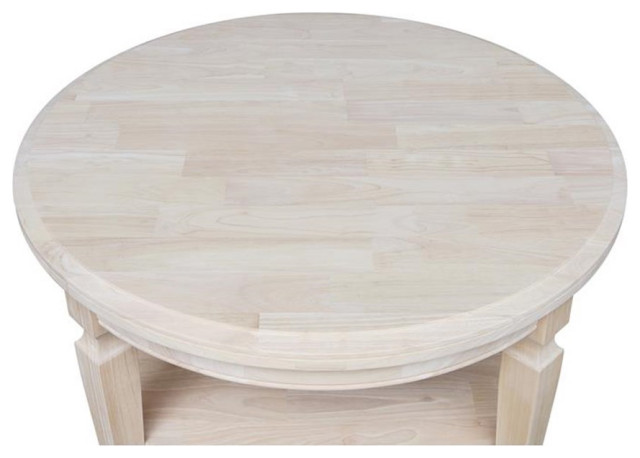 Vista Round Coffee Table Unfinished - Transitional - Coffee Tables - by ...