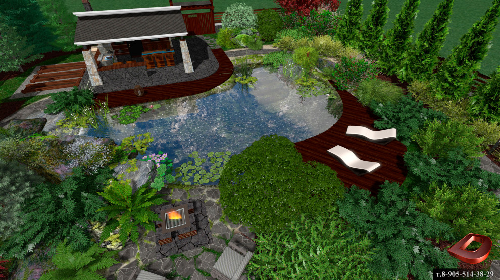 Проект ландшафтного дизайна участка 20 соток,