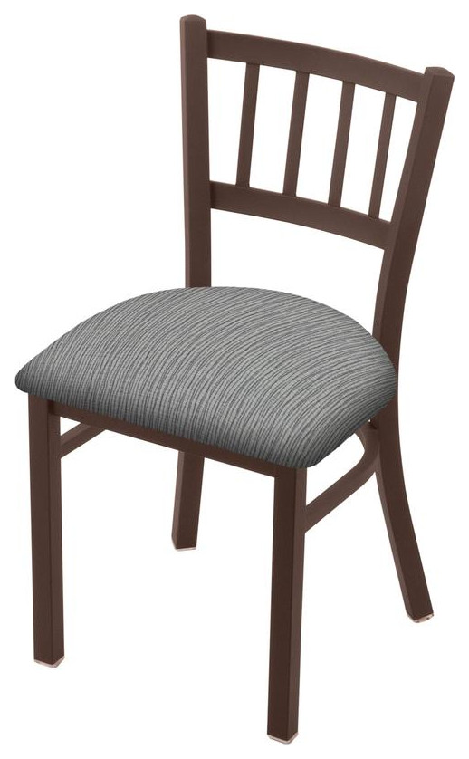 610 Contessa 18 Chair with Bronze Finish and Graph Alpine Seat