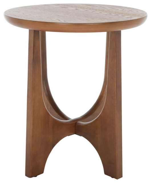 Safavieh Couture Sasha Wood Accent Table Transitional Side Tables