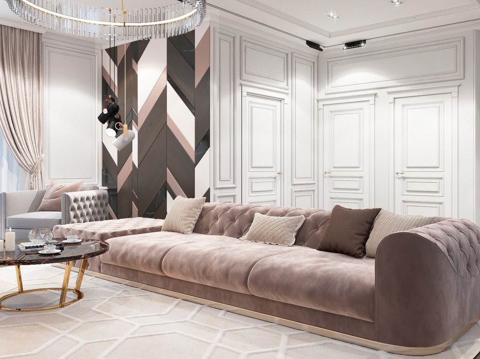 Интерьер гостиной в з.п. Бавария от Унистрой