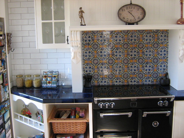 Tiled Kitchen Splashback middelhavsstil