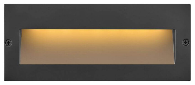 Hinkley Lighting Taper 8" 12v Horizontal LED Step Light, Satin Black