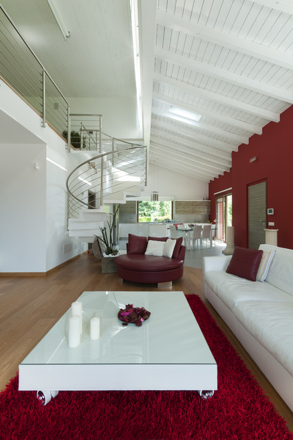Casa della Luce lantlig-vardagsrum