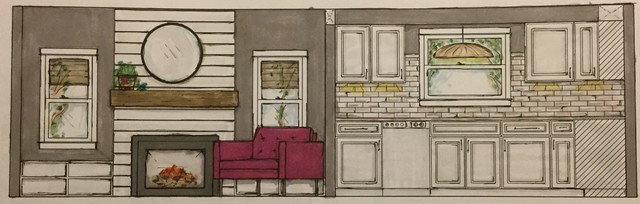 Hand Rendering-Elevation 