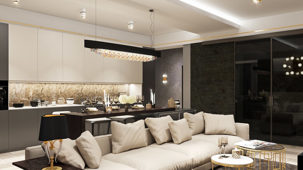 Квартира в лакшери стиле для молодой пары