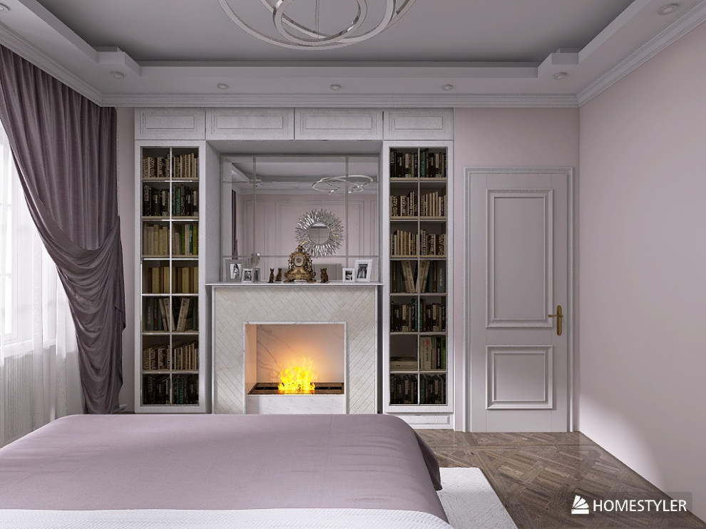 Проект в стиле "Неоклассика". Трехкомнатная квартира 63 кв.м