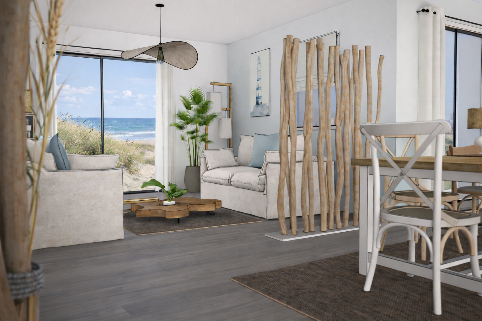 PROJET aménagement Séjour/Salon bord de mer