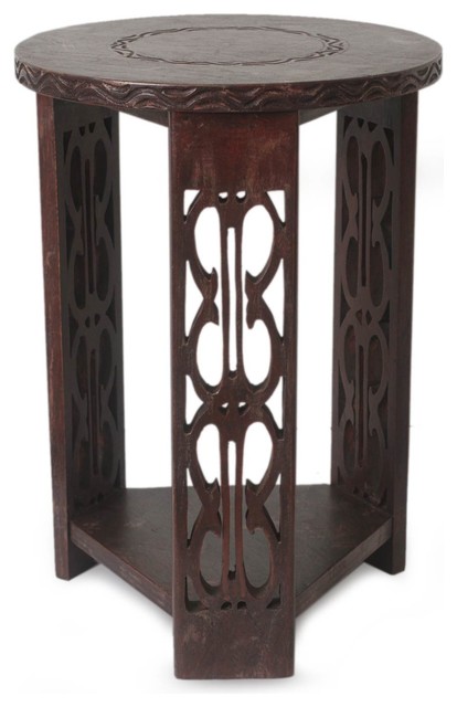 Novica African Endurance Wood Side Table Tropical Tables Novica African Endurance Wood Side Table Tropical Tables And End By