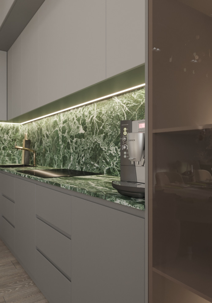 Кухня-гостиная неоклассика