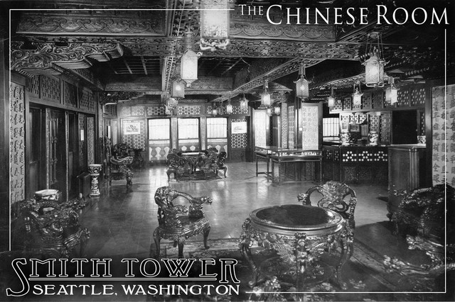 Smith Tower Seattle Washington Chinese Room Print 9 X12