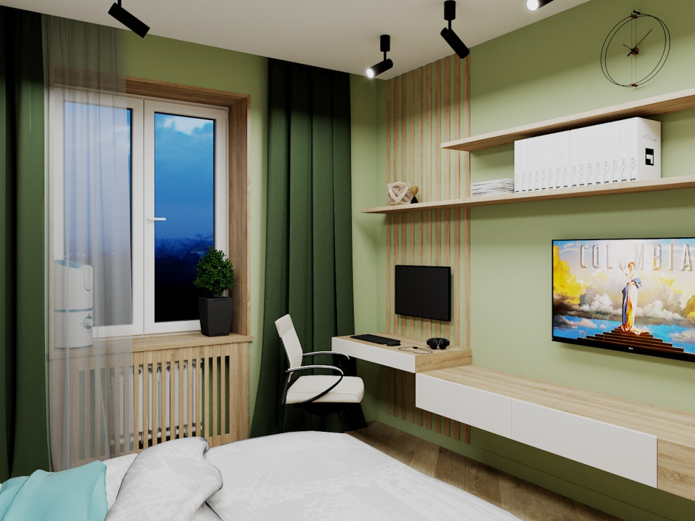 Спальня-гостиная в квартире "Сталинке"