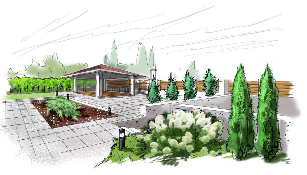 ландшафтный скетчинг