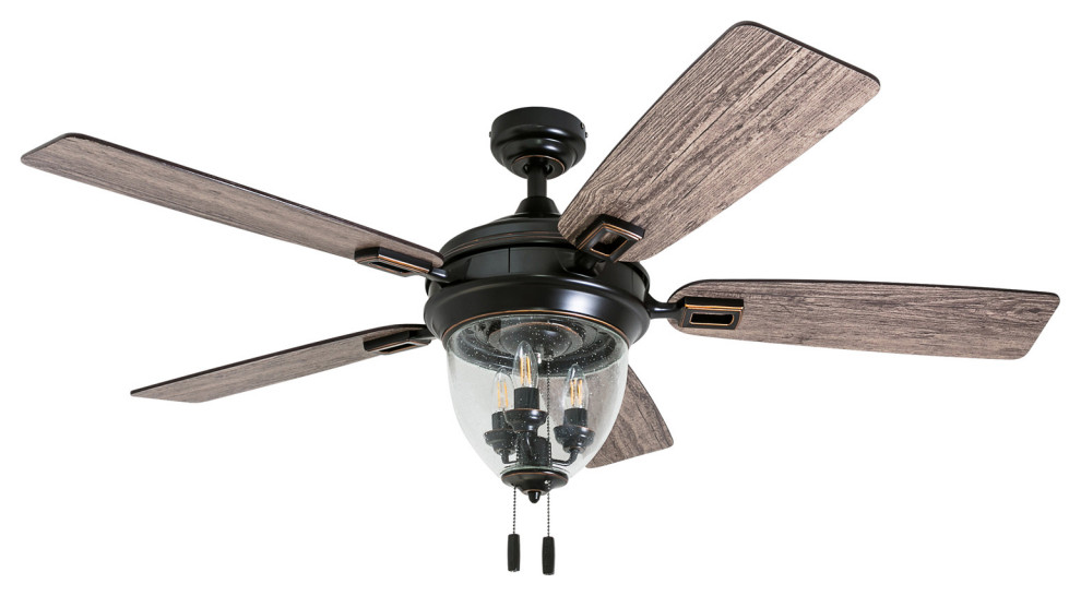 Honeywell Glencrest Indoor/Outdoor Ceiling Fan With Light, 52
