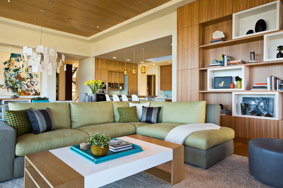 Inspiration for a contemporary family room in San Francisco.