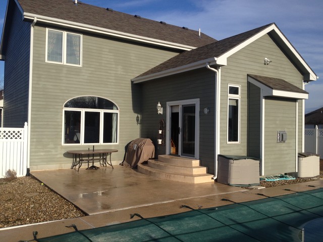 Back yard pool make over rustic