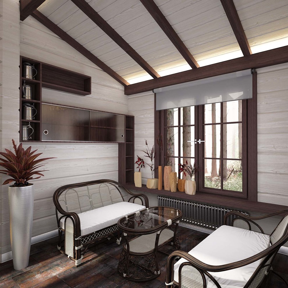 Дизайн интерьера деревянного дома 394 кв.м.