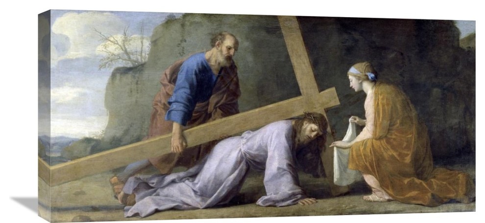 "Jesus Carrying His Cross" Artwork, 30"x14"