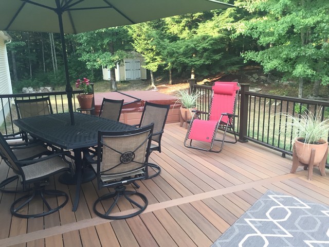 Fiberon Composite Deck with Steel Frame in Auburn, NH traditional-deck