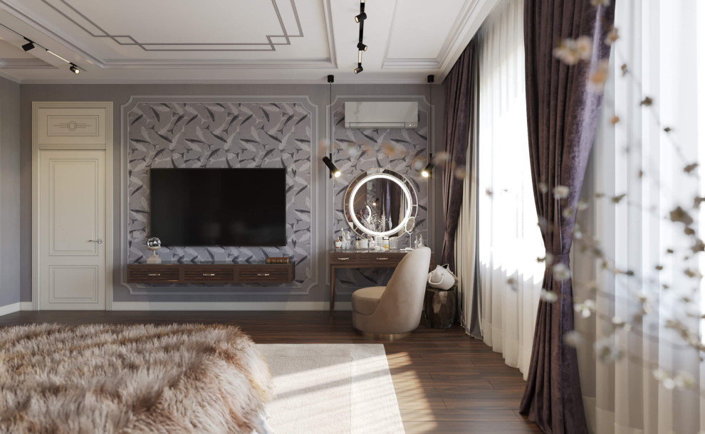 Дизайн интерьера одноэтажного жилого дома в стиле арт-деко