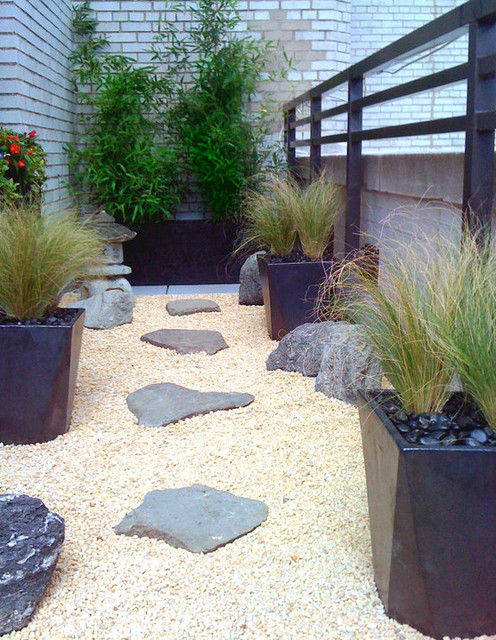 Manhattan Roof Garden: Terrace Deck, Container Plants, Zen ...