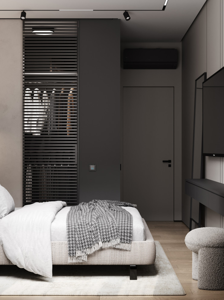 Брутальный современный интерьер, ЖК Румянцево Парк