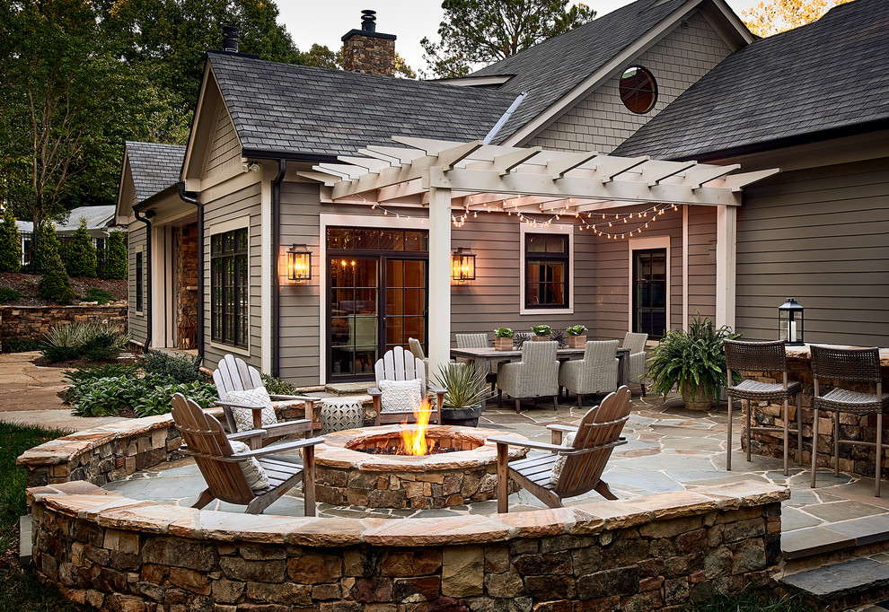 Inspiration for a traditional patio in Charlotte.