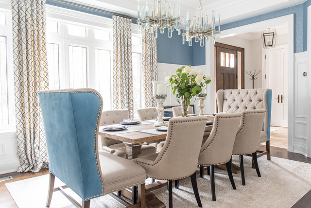 Rustic Chic with Blues nyklassisk-matplats