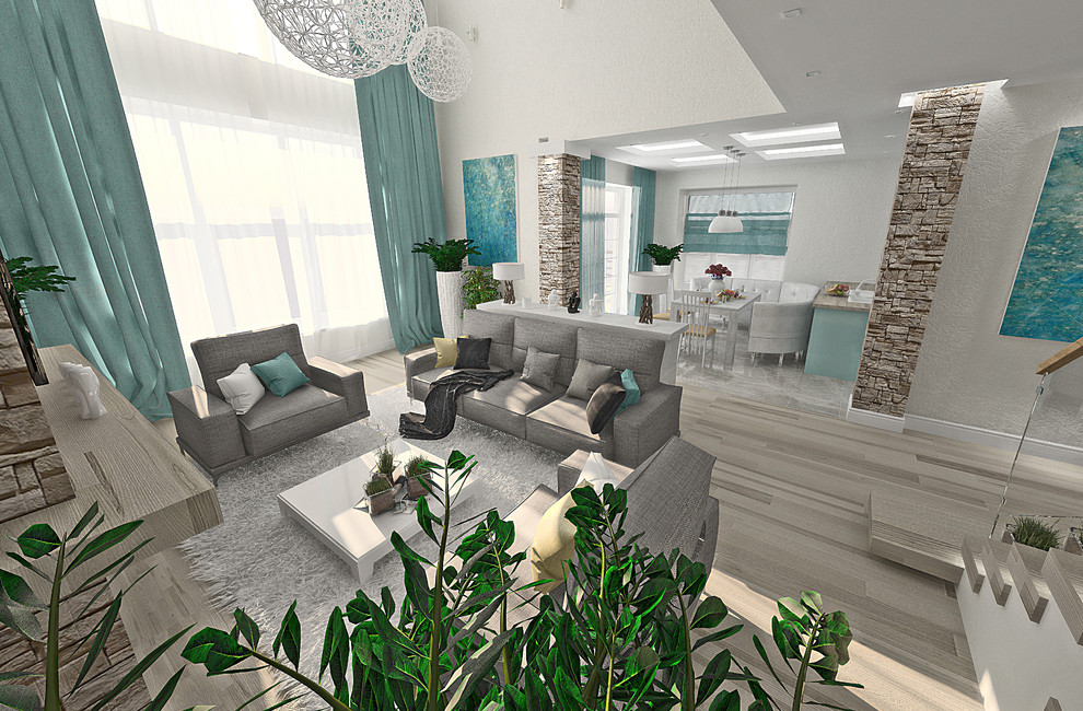 Дизайн интерьера молодой супружеской пары в КП Липово