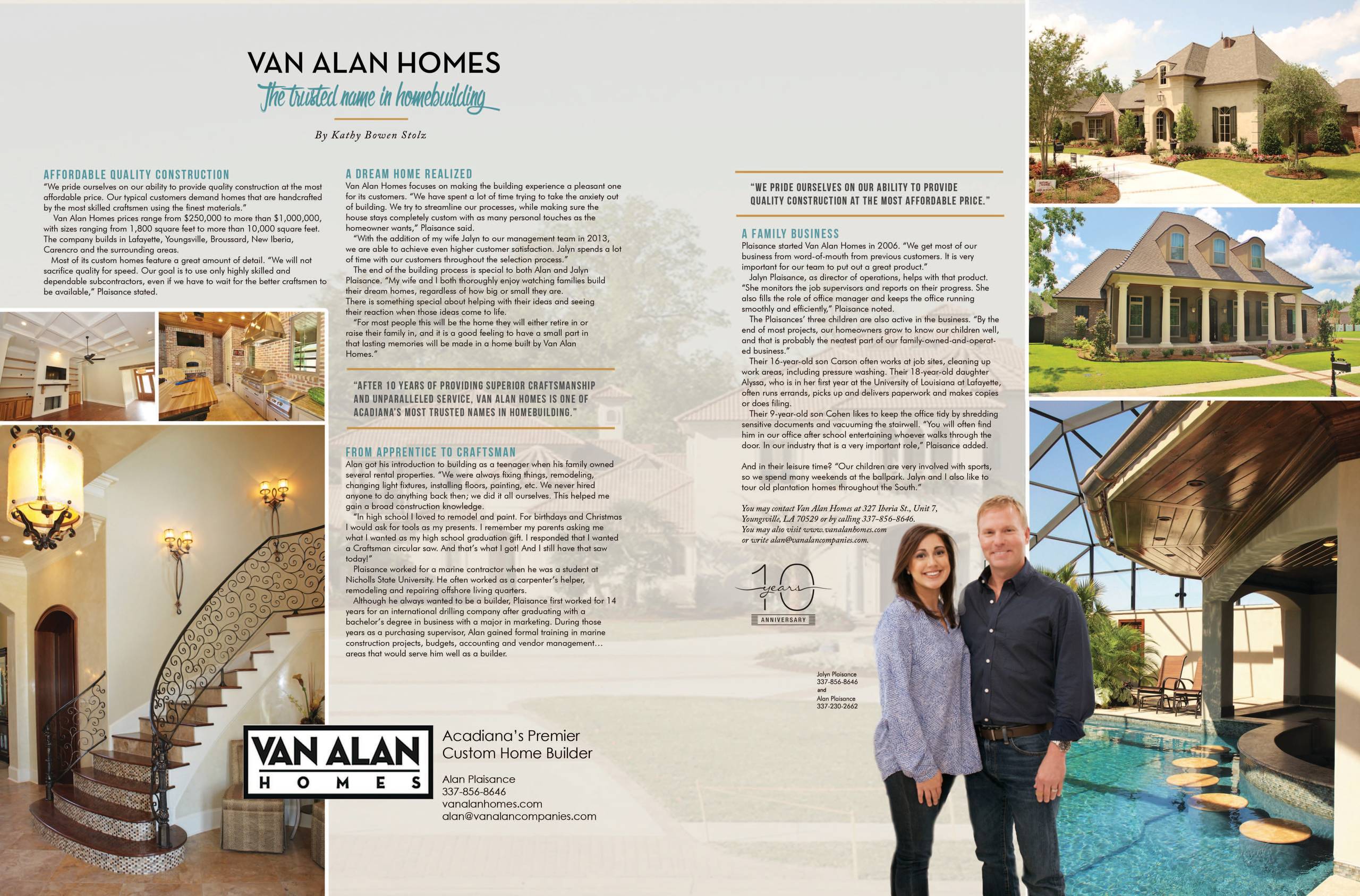 The People of Van Alan Homes