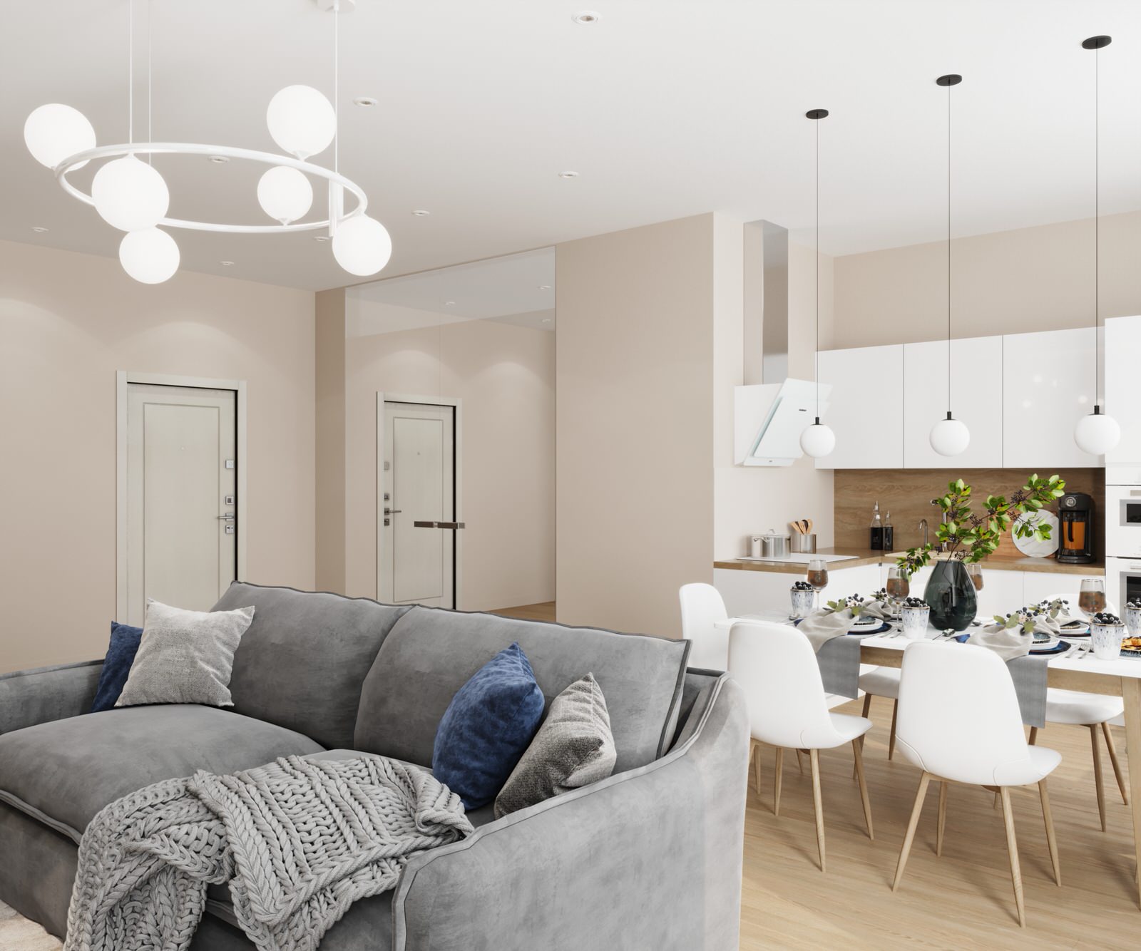 Спальня совмещенная с детской в Химках