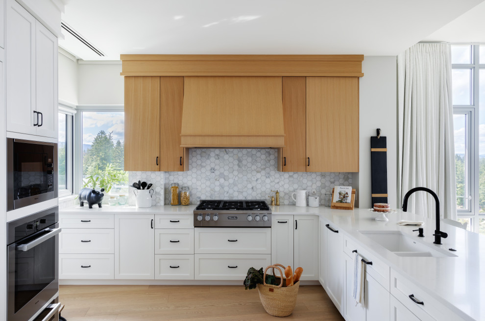 Modern French Country Kitchen Rehab - Cordova Bay BC - Transitional ...