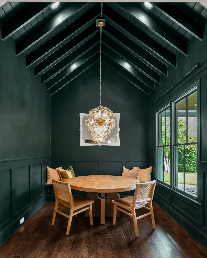 Color Drenched Dining Room