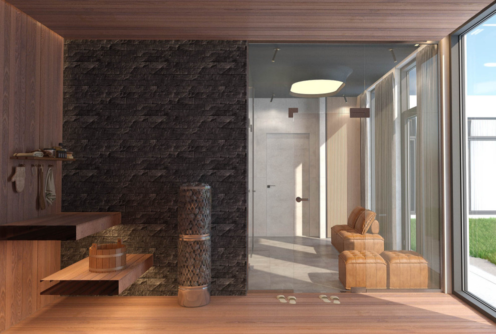 Спа-зона в проекте загородного дома Mountain House