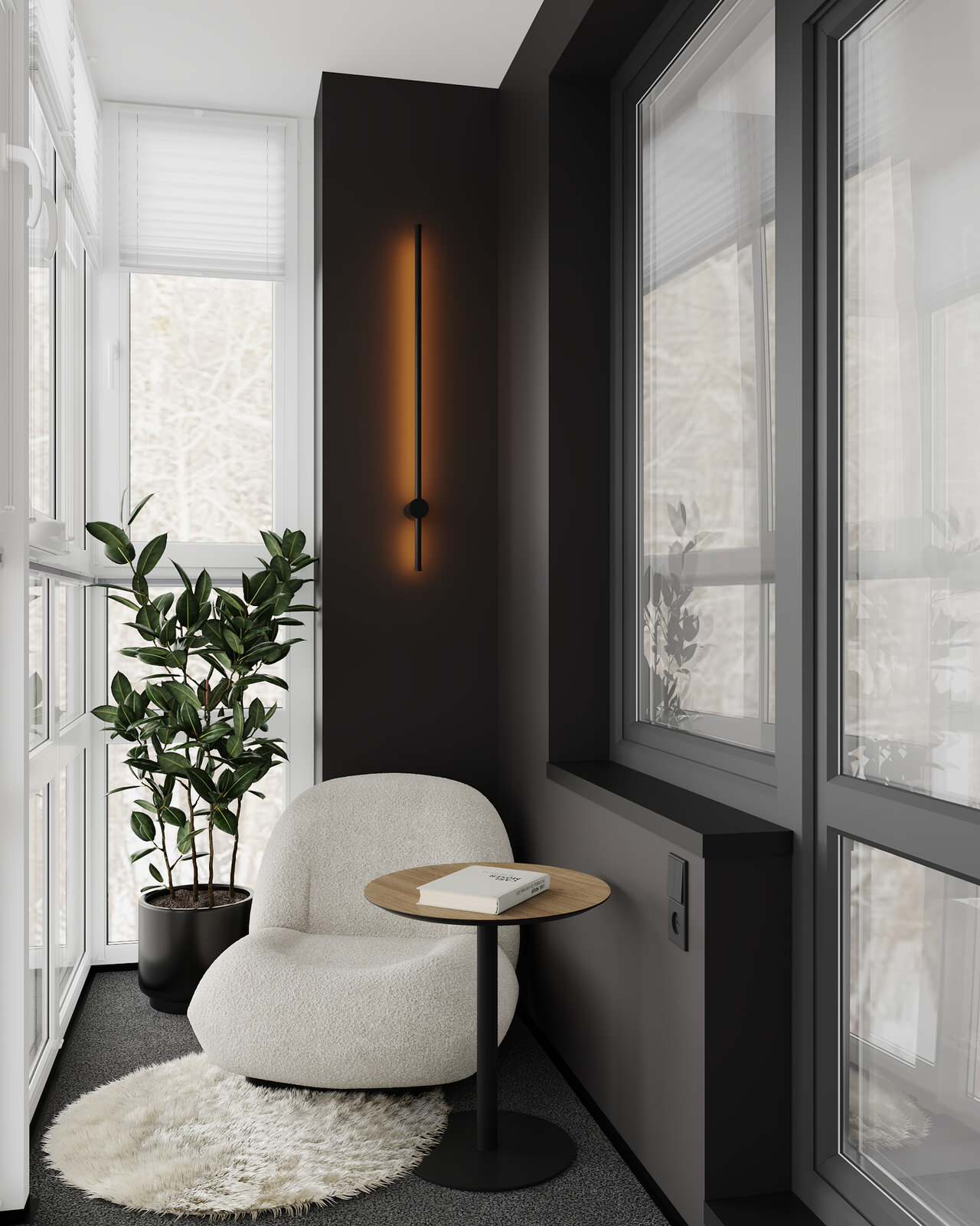 Спальня (трехкомнатная квартира в ЖК "Илмари", Пенза)