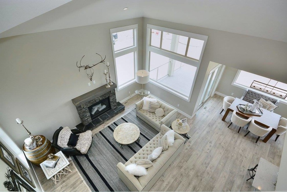 Inspiration for a transitional home design remodel in Vancouver
