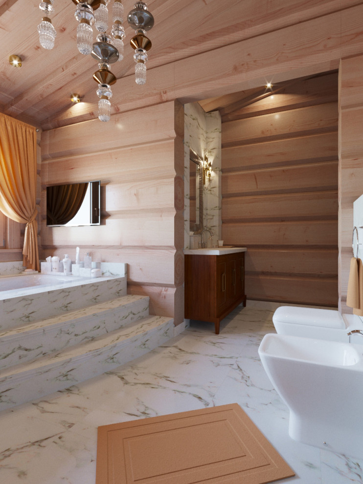 Ванная на пьедестале