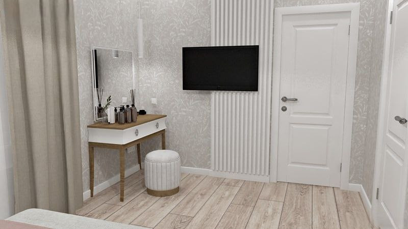 Дизайн проект трехкомнатной квартиры для молодой семьи